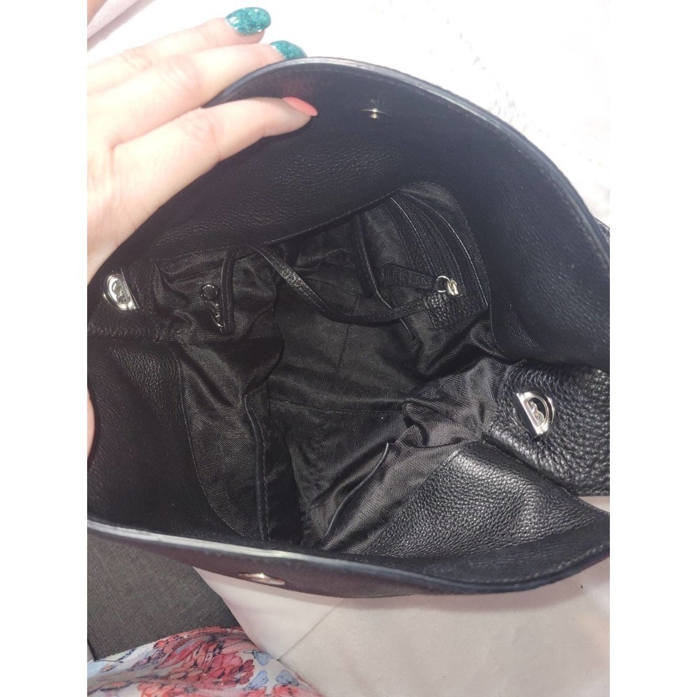 Michael kors black leather pebbled purse - Picture 6 of 6